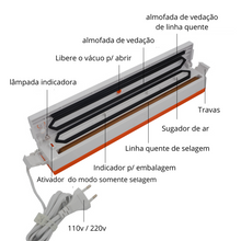 Carregar imagem no visualizador da galeria, Seladora a vácuo para Alimento - TintonLife NEW - 220V/110V