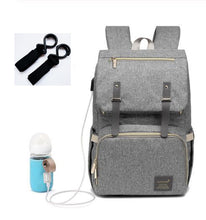 Carregar imagem no visualizador da galeria, KIT 4 EM 1- MOCHILA+USB+AQUECEDOR DE MAMADEIRA+GANCHO DE PENDURAR BOLSA