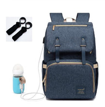 Carregar imagem no visualizador da galeria, KIT 4 EM 1- MOCHILA+USB+AQUECEDOR DE MAMADEIRA+GANCHO DE PENDURAR BOLSA