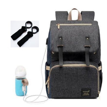 Carregar imagem no visualizador da galeria, KIT 4 EM 1- MOCHILA+USB+AQUECEDOR DE MAMADEIRA+GANCHO DE PENDURAR BOLSA