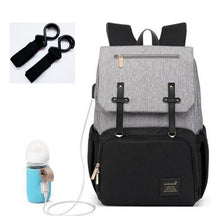 Carregar imagem no visualizador da galeria, KIT 4 EM 1- MOCHILA+USB+AQUECEDOR DE MAMADEIRA+GANCHO DE PENDURAR BOLSA