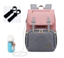 Carregar imagem no visualizador da galeria, KIT 4 EM 1- MOCHILA+USB+AQUECEDOR DE MAMADEIRA+GANCHO DE PENDURAR BOLSA